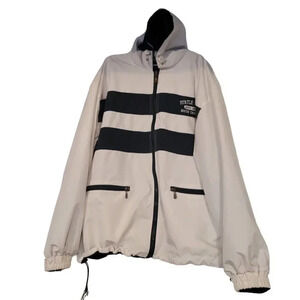 Dimco Jacket Men L White Blue Outdoor Parka Sailing Boating Myrtle Beach SC